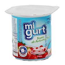 YOGURT SABOR FRESA MIGURT 125GX24UND