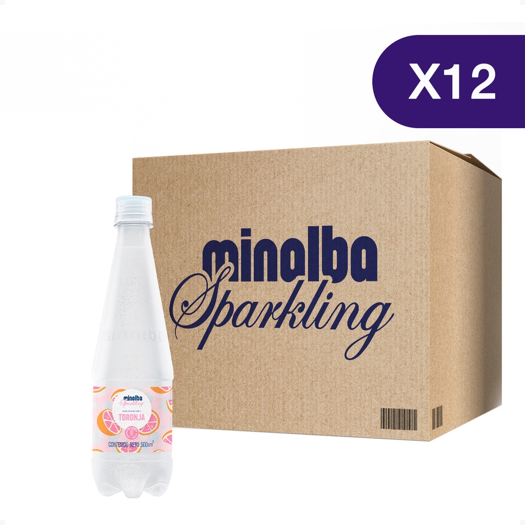 MINALBA SPARKLING TORONJA PET500MLx12U
