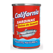 CALIFORNIA SARDINA EN TOMATE 170GX20UN