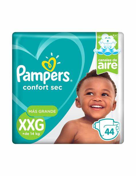 PAMPERS PAÑALES CONFORT SEC XXG 432GX8UN