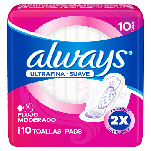 ALWAYS TOALLAS ULTRA SUAVE DIA 45GX24UN